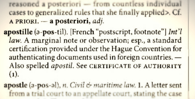 Let us take care of an apostille to authenticate your certified translation.